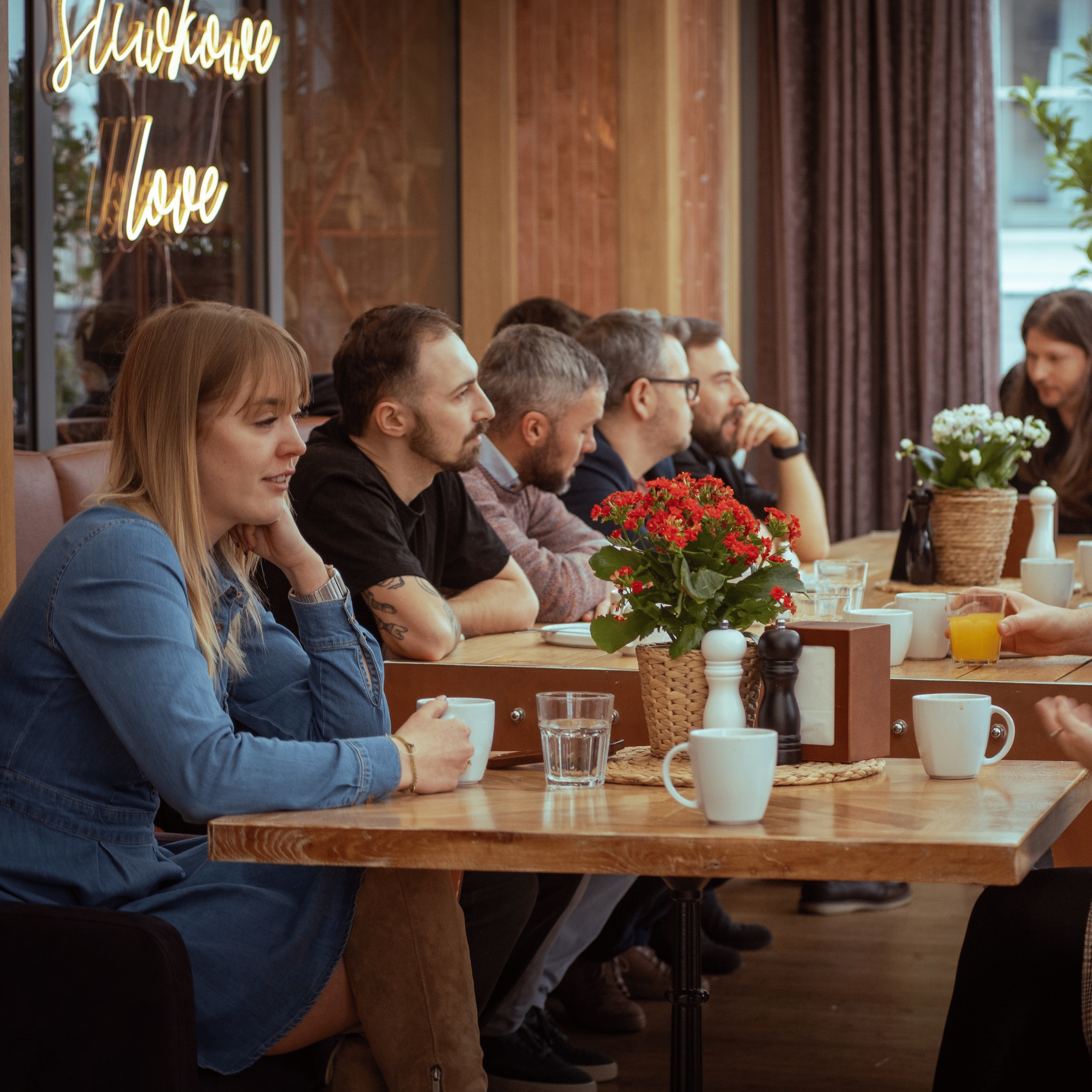 Przedsiębiorcy przy kawie